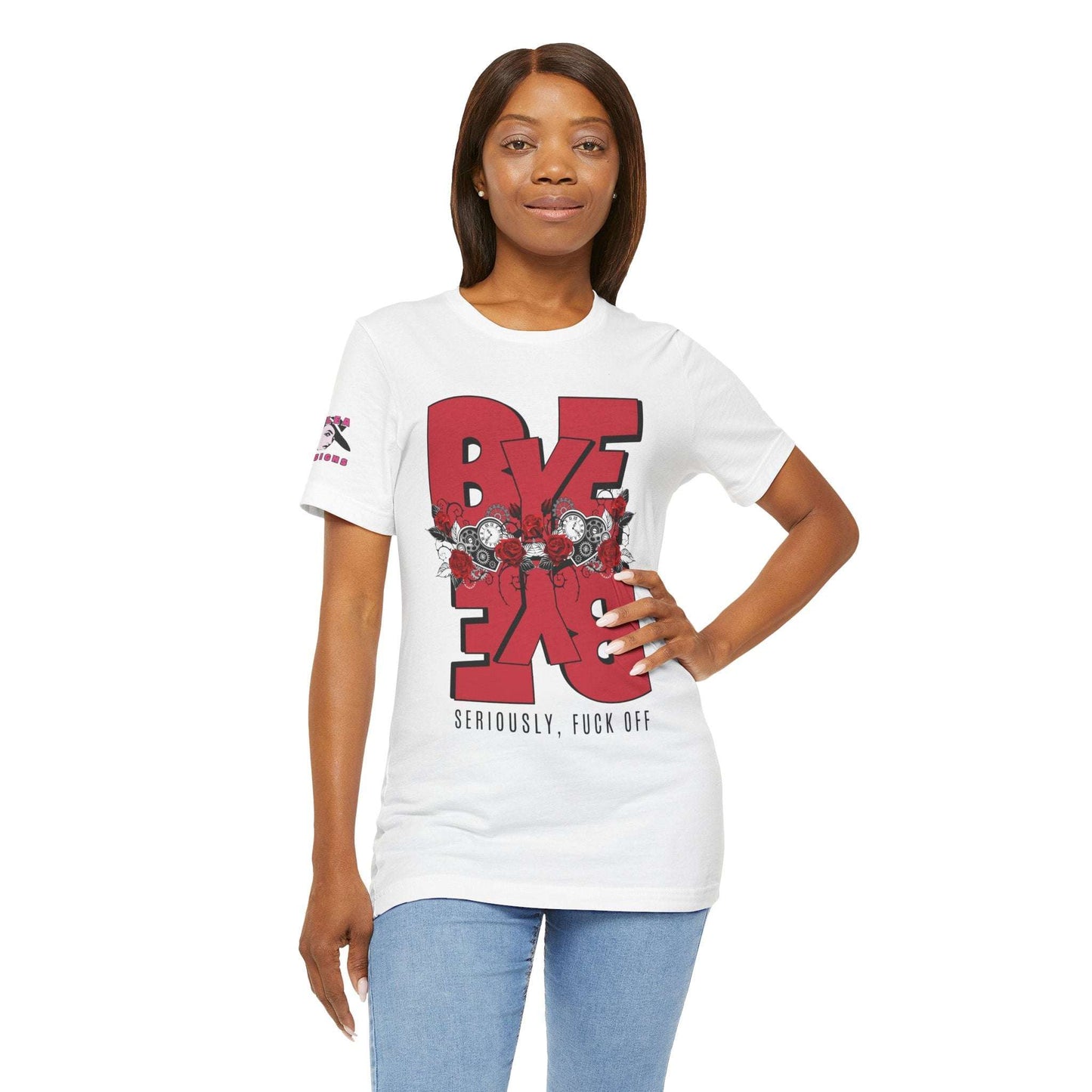 BYE-BYE | Statement T-Shirt | Typography Design | Adult | Unisex | Bella Canvas Jersey Tee