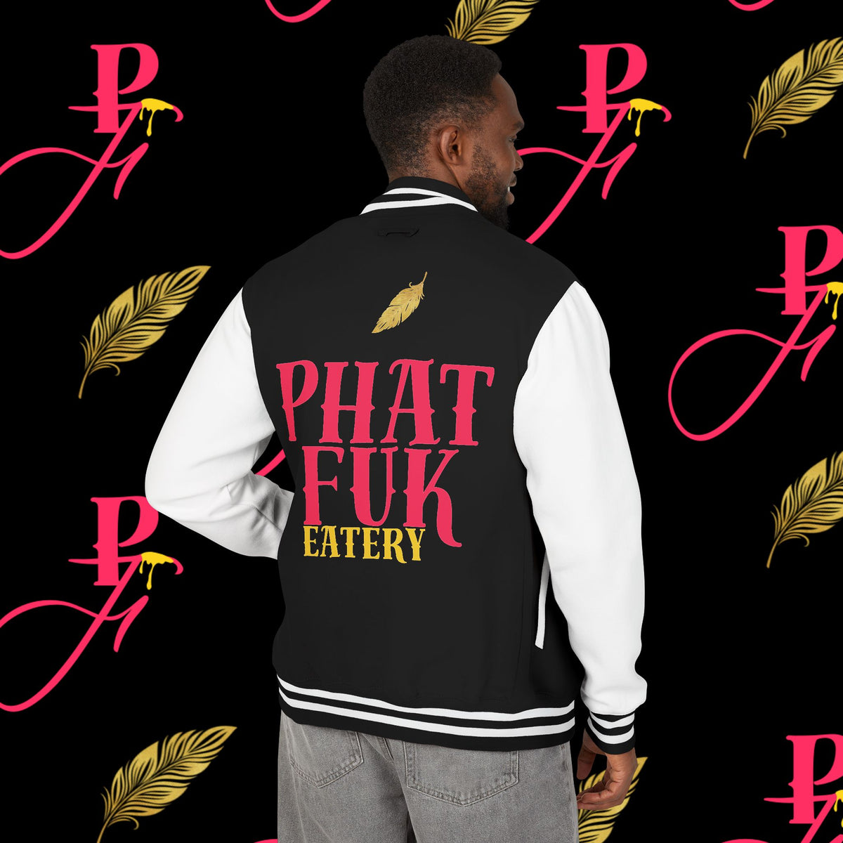 Letterman Jacket | PHAT FUK Eatery Logo Varsity Jacket | J Lea Designs