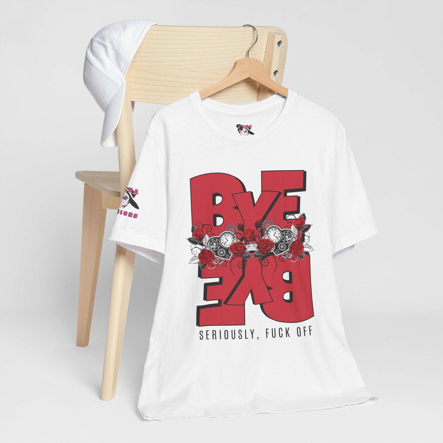 BYE-BYE | Statement T-Shirt | Typography Design | Adult | Unisex | Bella Canvas Jersey Tee