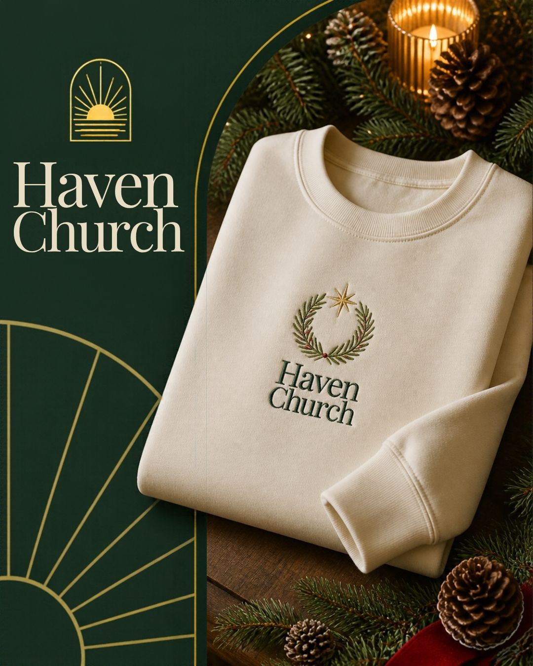 Christmas Sweatshirt - Haven Church