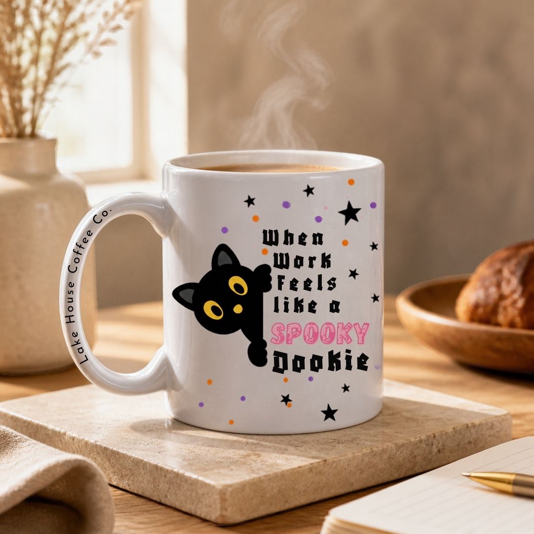 When Work Feels Like A Spooky Dookie Coffee Mug - Lake House Coffee Co.