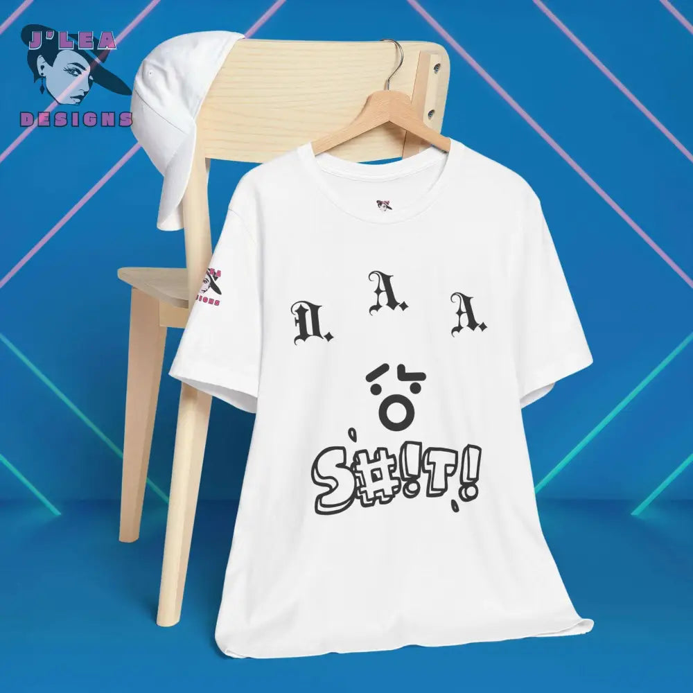 DUMB ASS ALERT (D.A.A.) | Adult Unisex Jersey Tee | Humorous Typography Design | Statement Shirt - J'Lea Designs