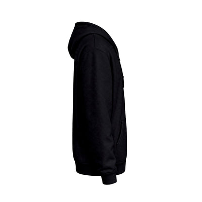No Substitutions Ever | Phat Fuk Eatery | Bold Retro Graphic Full-Zip Hoodie | J Lea Designs