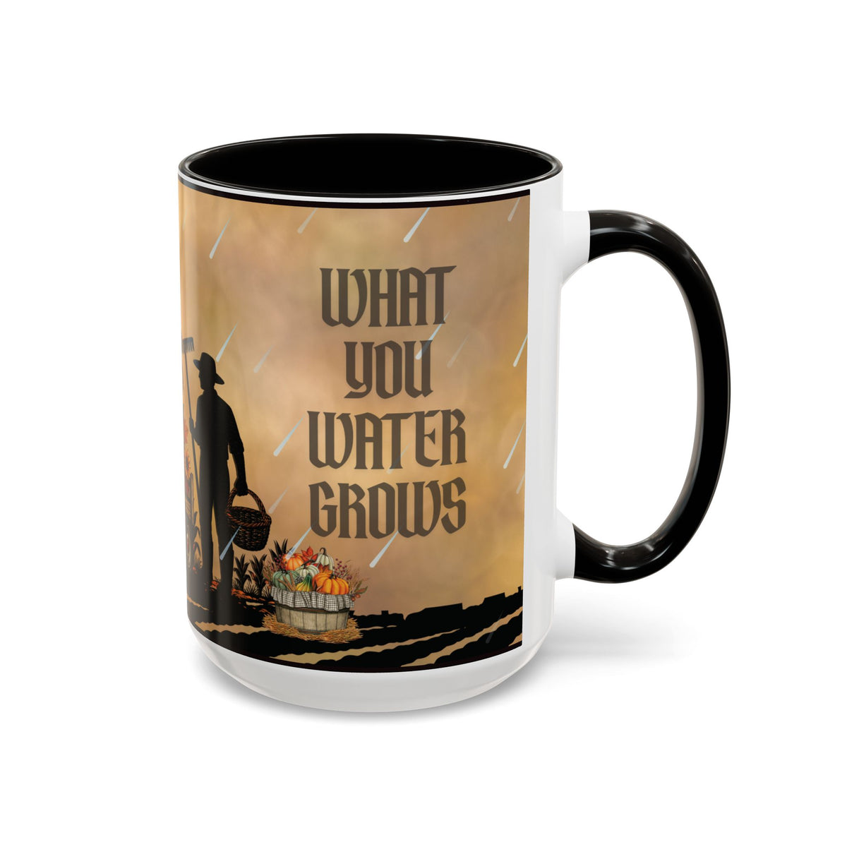What You Water Grows | Coffee Mug | Functional Fall Art | by J Lea Designs