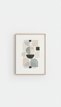 Downloadable art print with editorial composition