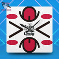 Be Happy Timekeeper by J Lea Designs | Square Acrylic Wall Clock - Jody Cunningham