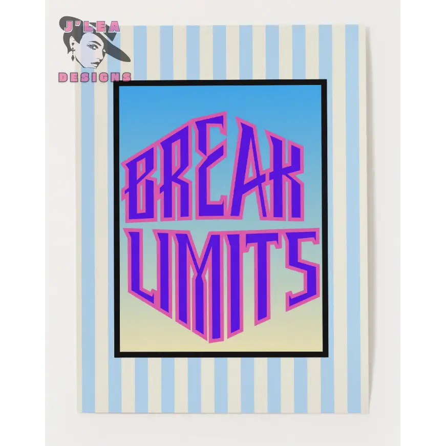 Break Limits - Candy Voltage Edition - Digital Art Print by J'Lea Designs - Jody Cunningham