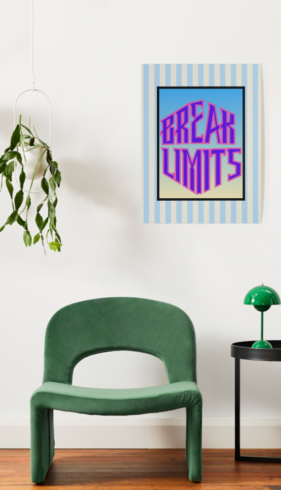 Break Limits - Candy Voltage Edition - Digital Art Print by J'Lea Designs