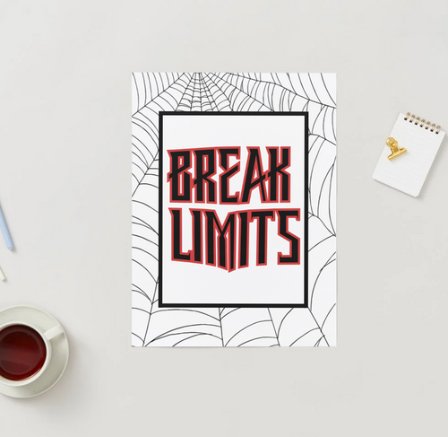 Break Limits - Web of Power Edition - Digital Art Print by J'Lea Designs