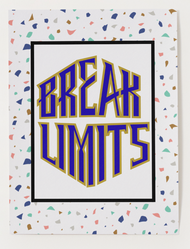 Break Limits - Confetti Command Edition - Digital Art Print by J'Lea Designs