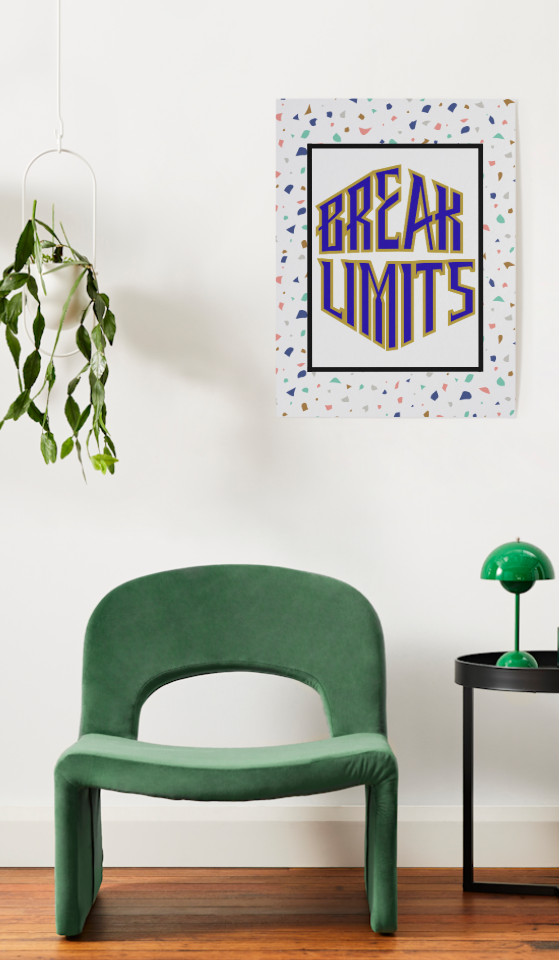 Break Limits - Confetti Command Edition - Digital Art Print by J'Lea Designs