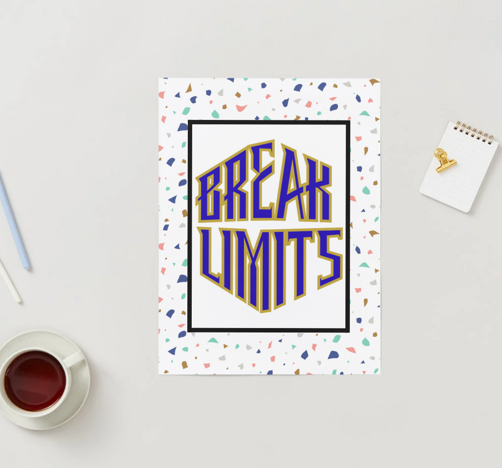 Break Limits - Confetti Command Edition - Digital Art Print by J'Lea Designs