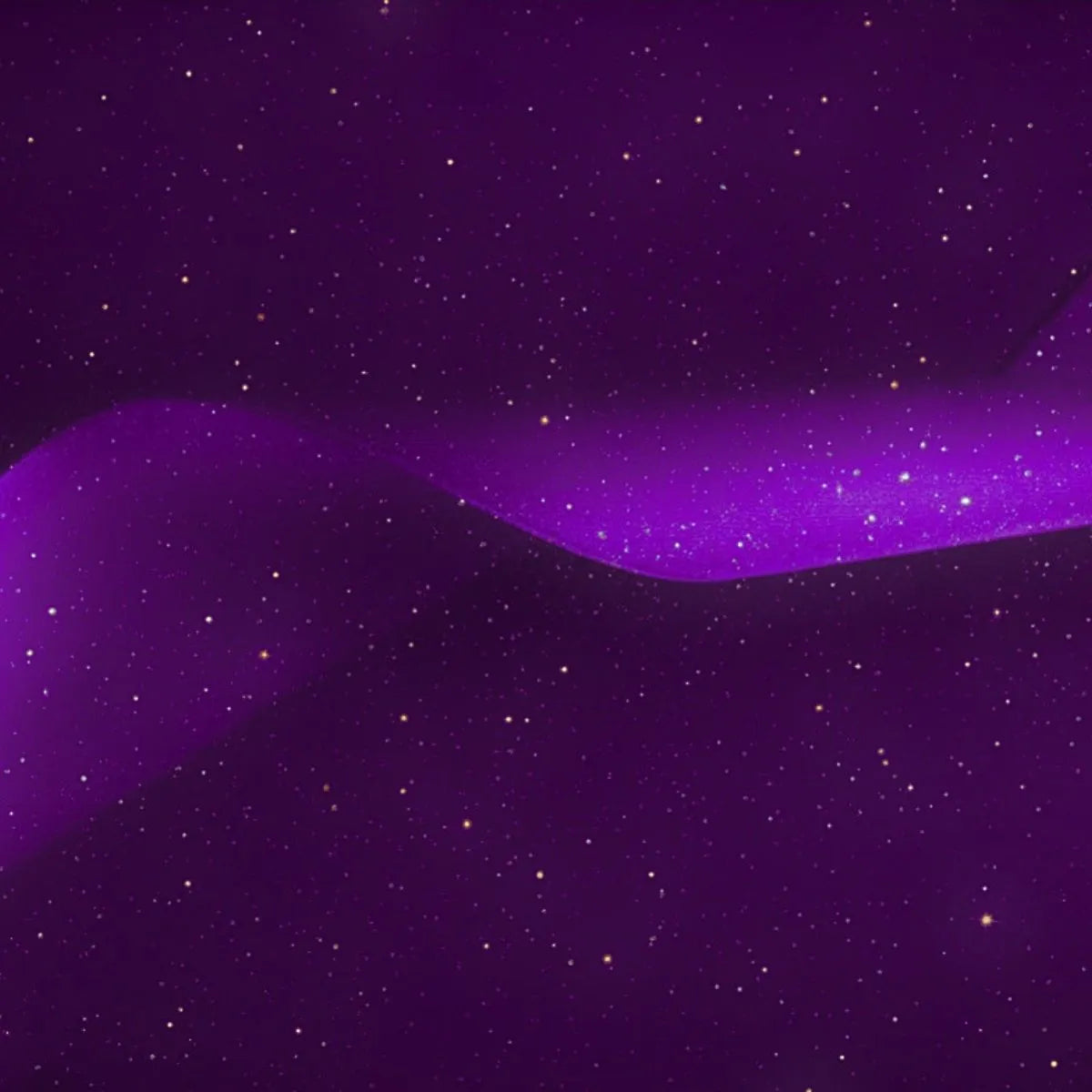 Purple wavy pattern with star-like dots on a dark purple background