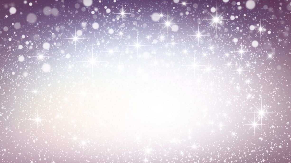 Sparkling starry background with a soft purple hue