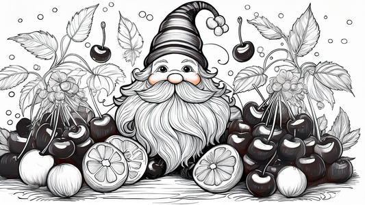 Whimsical Gnome Harvest | Page 3 | Coloring Page