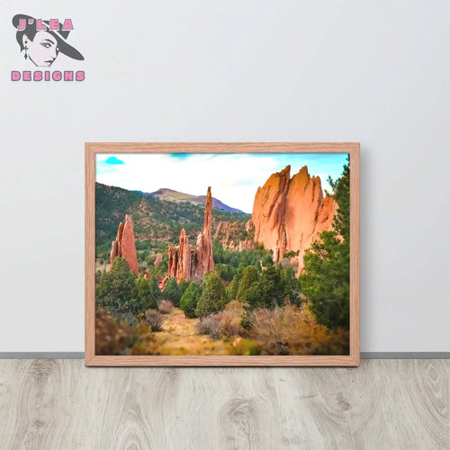 Nature's Majesty: Cathedral Spires at Garden of the Gods | Framed Photography Print - J'Lea Designs