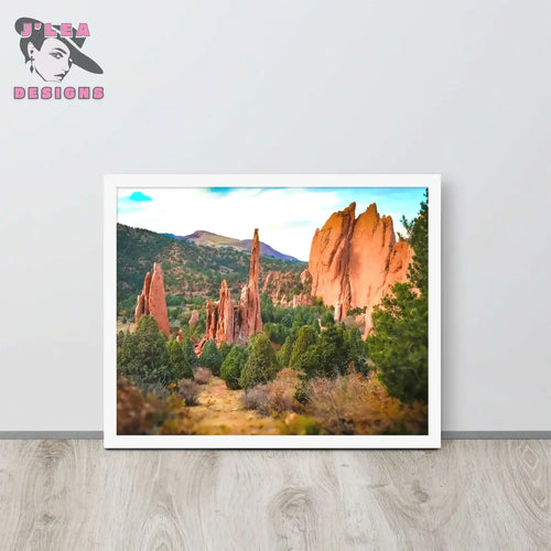 Nature's Majesty: Cathedral Spires at Garden of the Gods | Framed Photography Print - J'Lea Designs