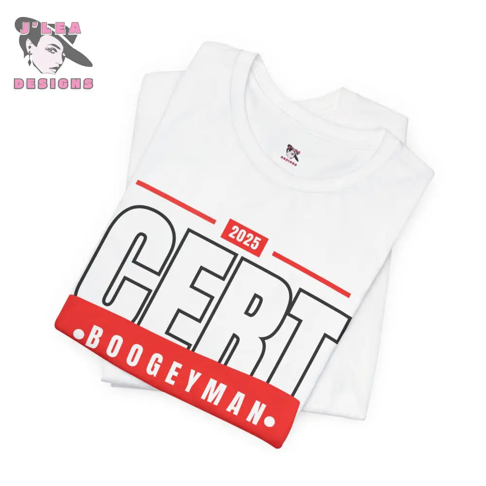 CERTIFIED BOOGEYMAN | Adult Unisex Jersey Tee | Typography Design | Statement Shirt - J'Lea Designs