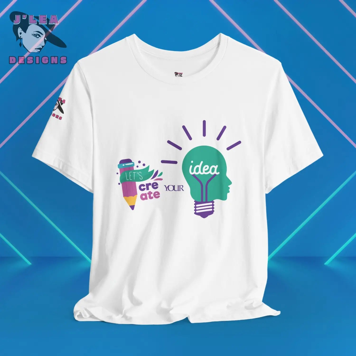Custom Unisex Jersey Tee by J’Lea Designs - White / XS - T-Shirt