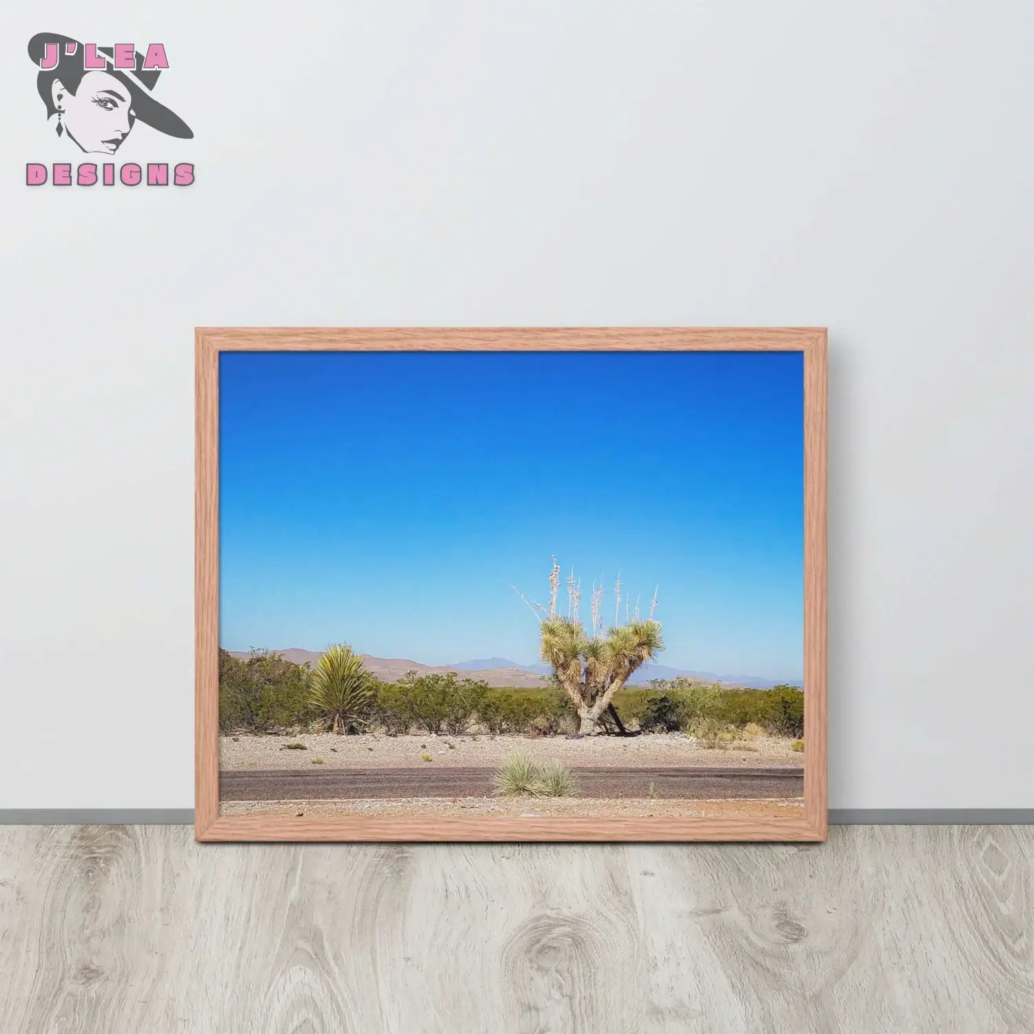 Desert Tranquility: Joshua Tree in Arizona - Framed | J’Lea Designs - Wall Art