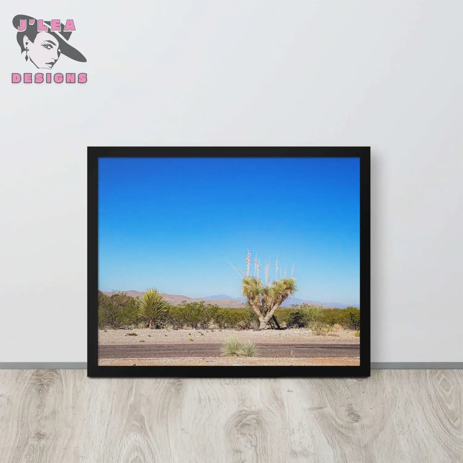 Desert Tranquility: Joshua Tree in Arizona - Framed | J’Lea Designs - Wall Art