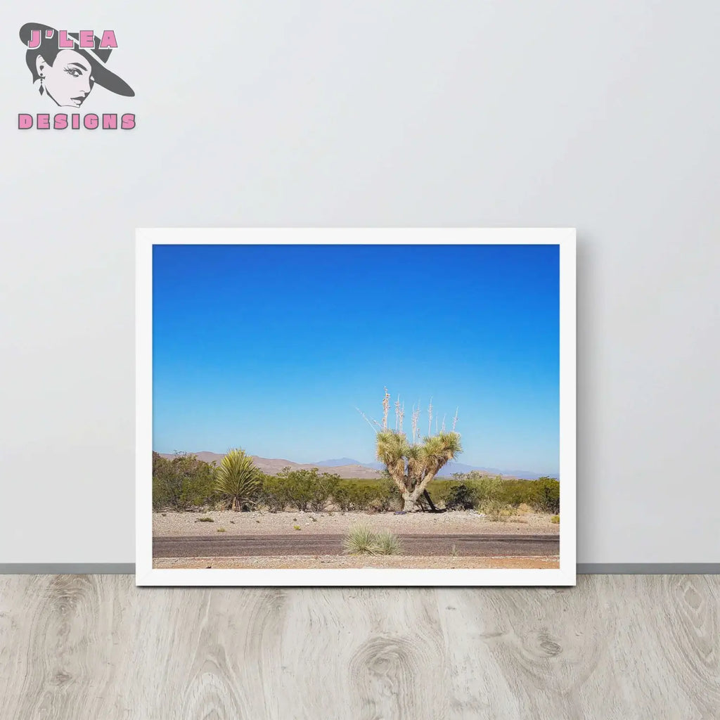 Desert Tranquility: Joshua Tree in Arizona - Framed | J’Lea Designs - Wall Art