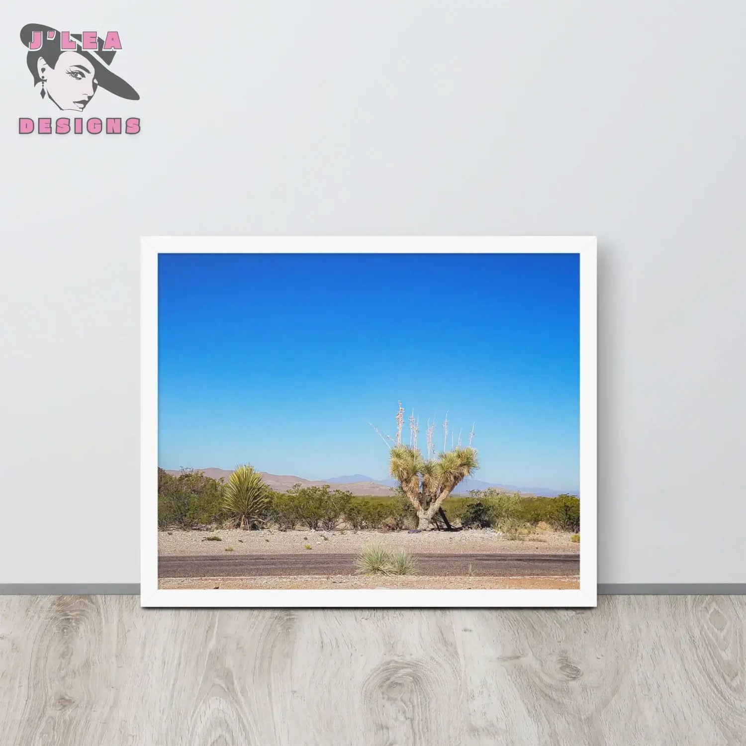 Desert Tranquility: Joshua Tree in Arizona - Framed | J’Lea Designs - Wall Art