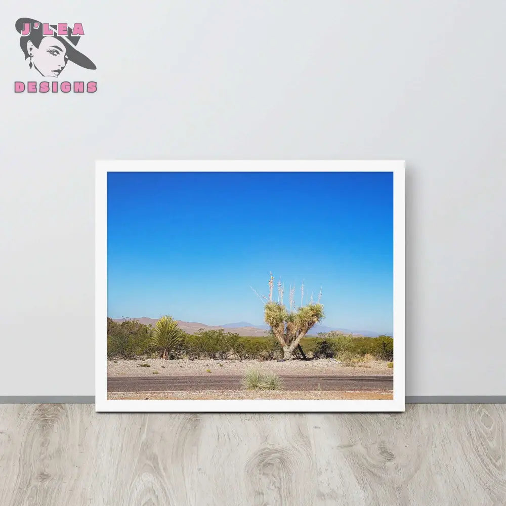 Desert Tranquility: Joshua Tree in Arizona - Framed | J’Lea Designs - Wall Art