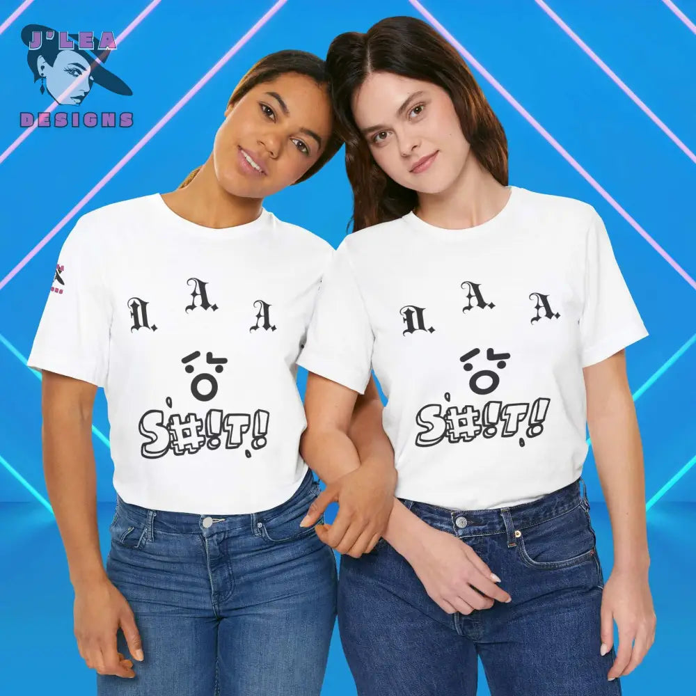DUMB ASS ALERT (D.A.A.) | Adult Unisex Jersey Tee | Humorous Typography Design | Statement Shirt - J'Lea Designs