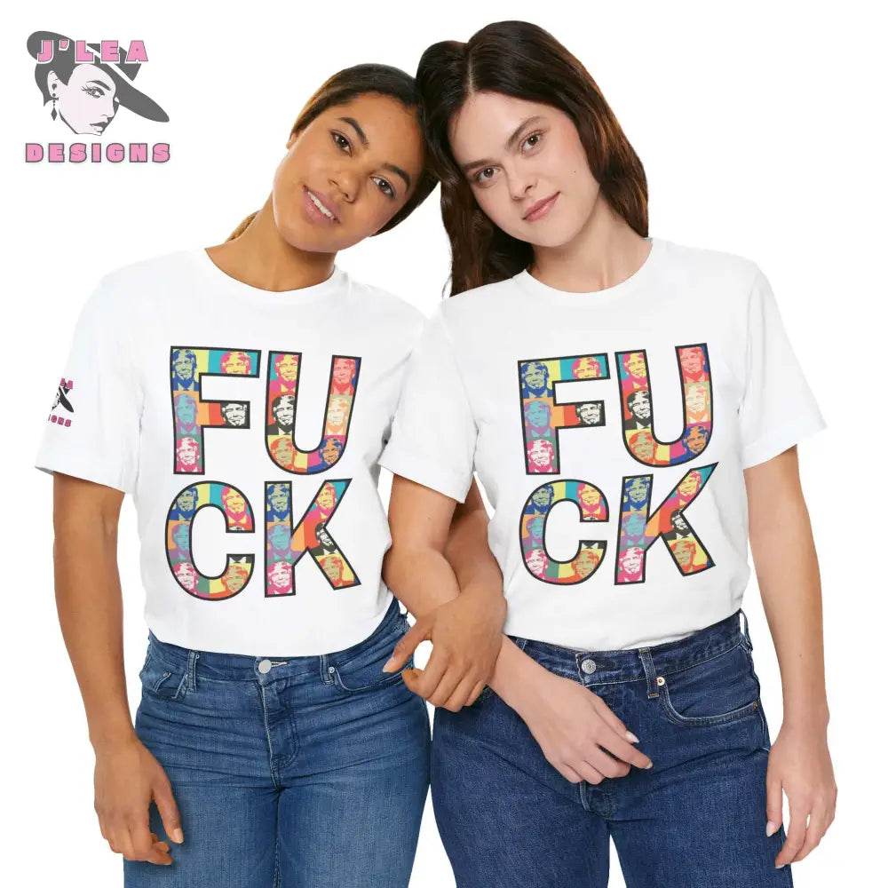 F%$ K TRUMP: Pop Art Style | Adult Unisex Jersey Tee | Typography Design | Statement Shirt - J'Lea Designs