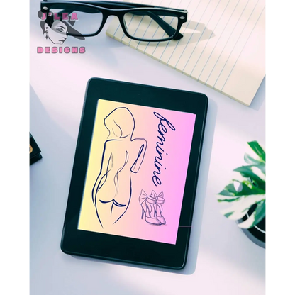Feminine Form Line Art Print - Lifestyle Mockup Image - by J'Lea Designs