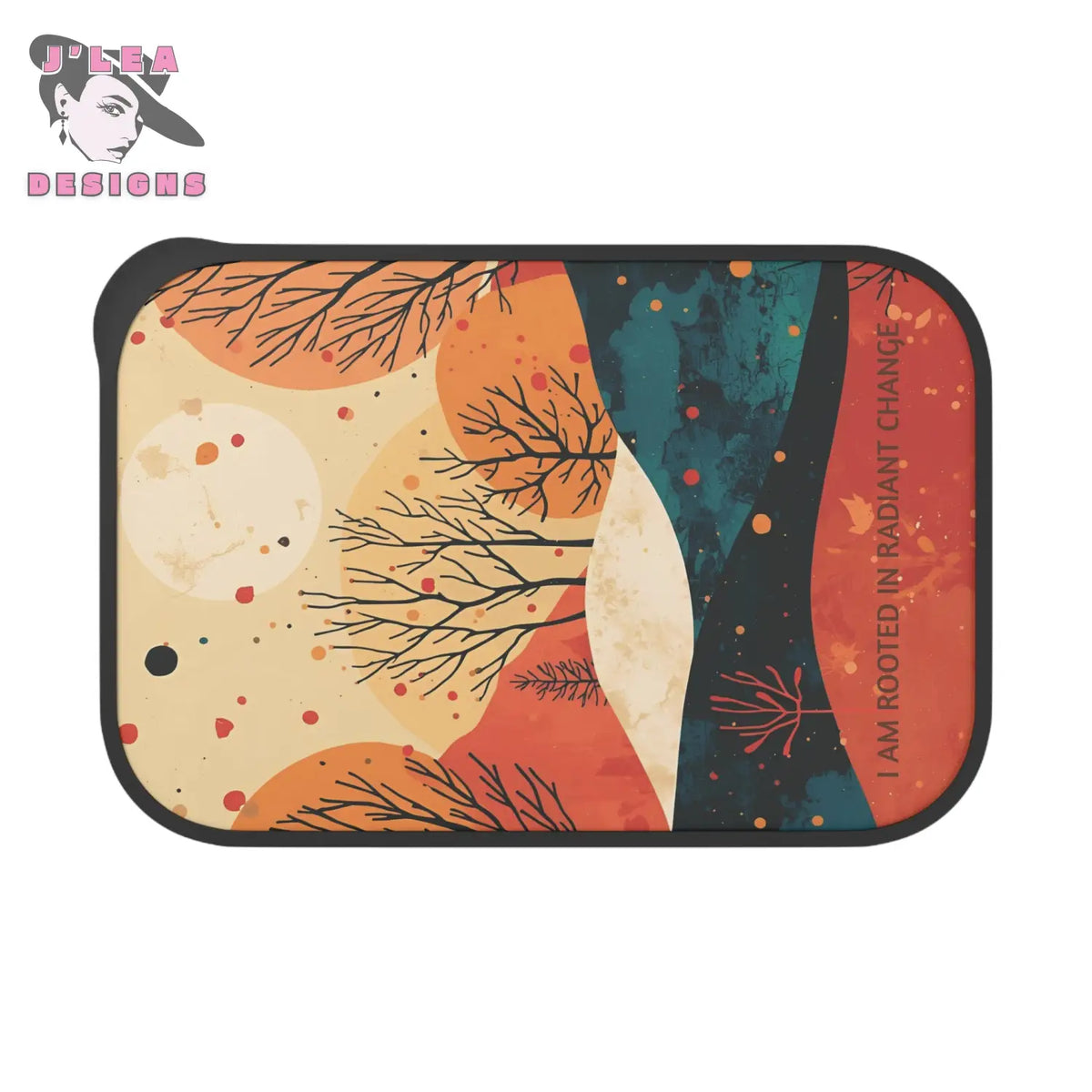 Gratitude Between Worlds by J’Lea Designs - Transformative Eco-Friendly Bento Box with Abstract Tree Design