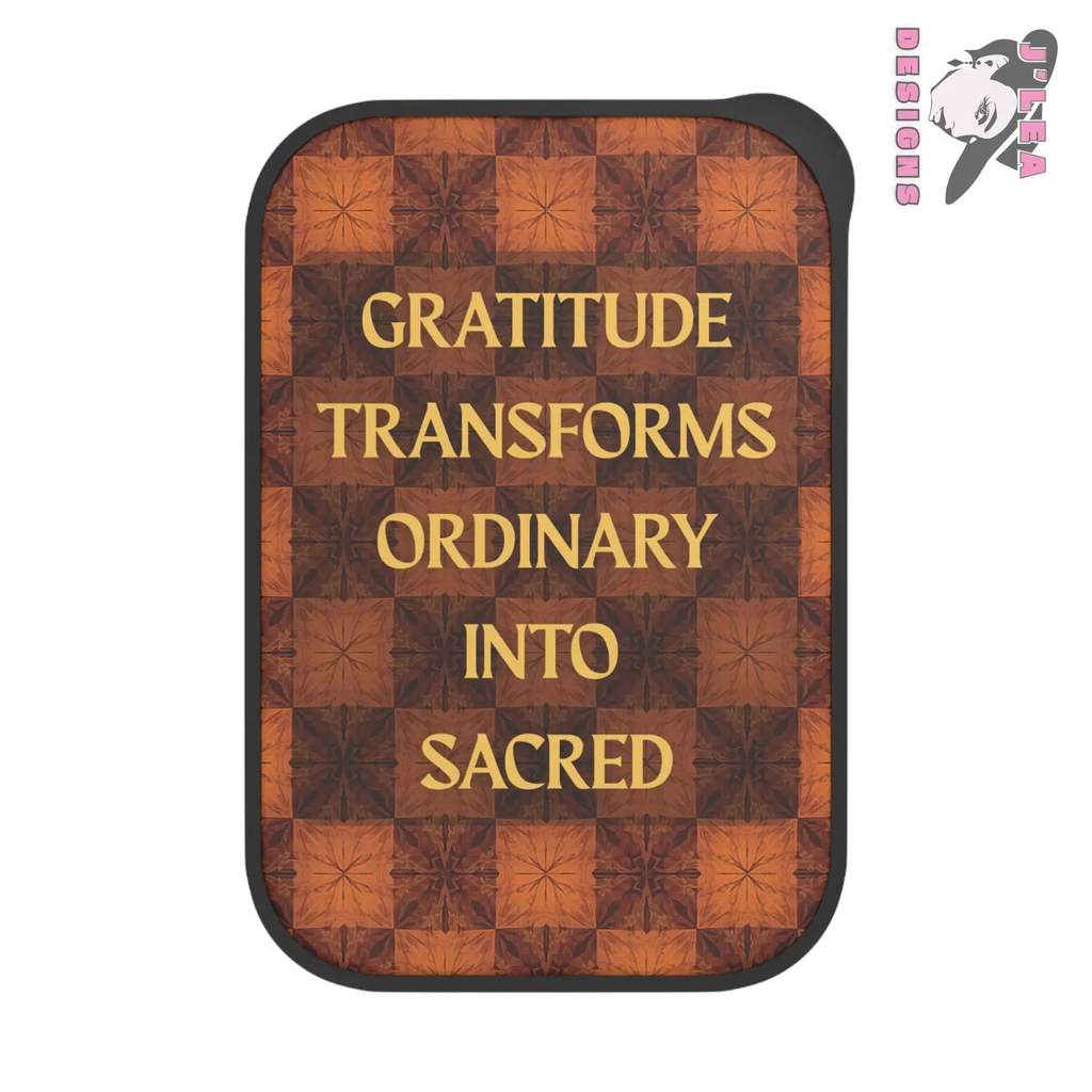 Gratitude Transforms Ordinary into Sacred by J'Lea Designs – Transformative Eco-Friendly Bento Box with Kaleidoscope Design - Novembers Limited-Edition