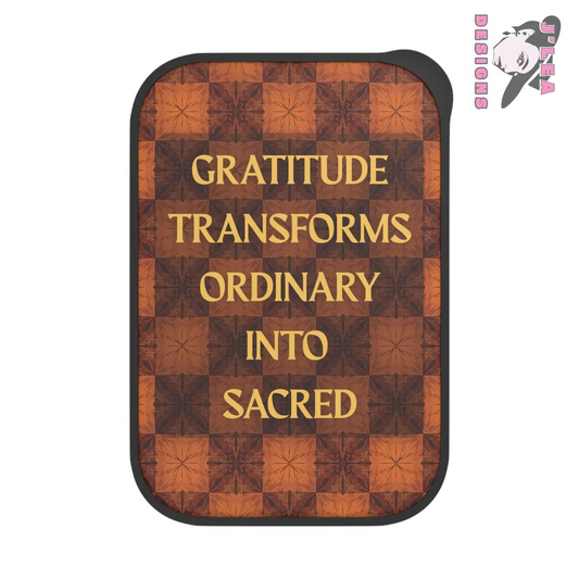 Gratitude Transforms Ordinary into Sacred by J'Lea Designs – Transformative Eco-Friendly Bento Box with Kaleidoscope Design - Novembers Limited-Edition