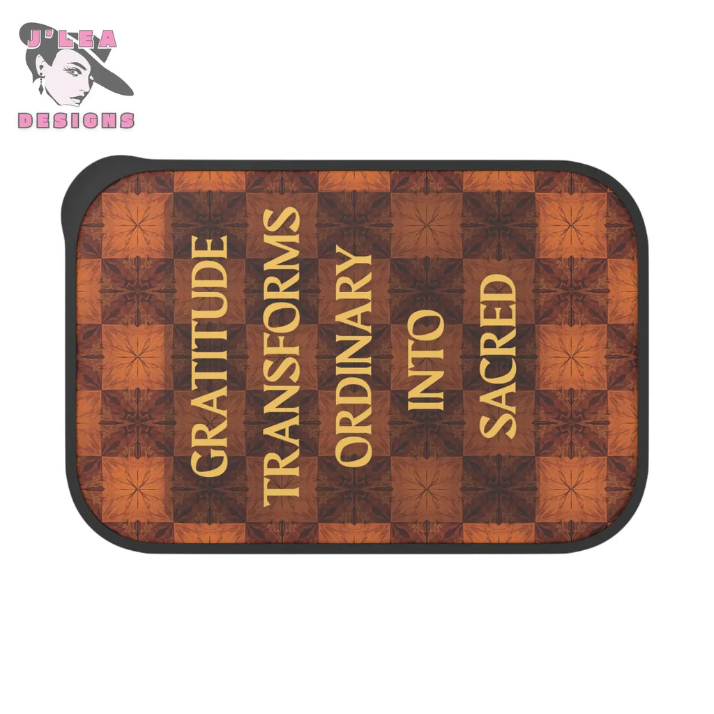 Gratitude Transforms Ordinary into Sacred by J’Lea Designs – Transformative Eco-Friendly Bento Box with Kaleidoscope