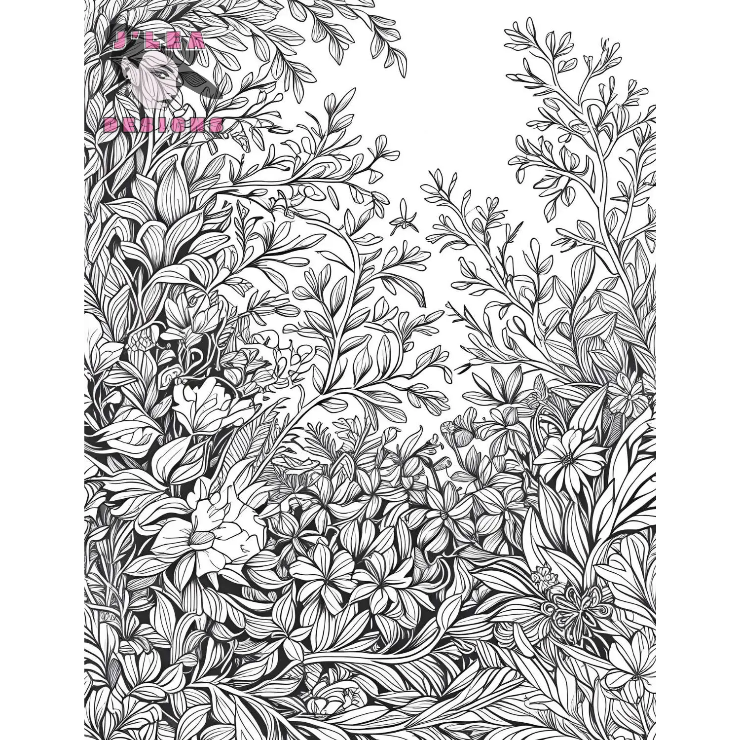 Intricate Botanicals Coloring Pages Awaken Creativity - Coloring Page