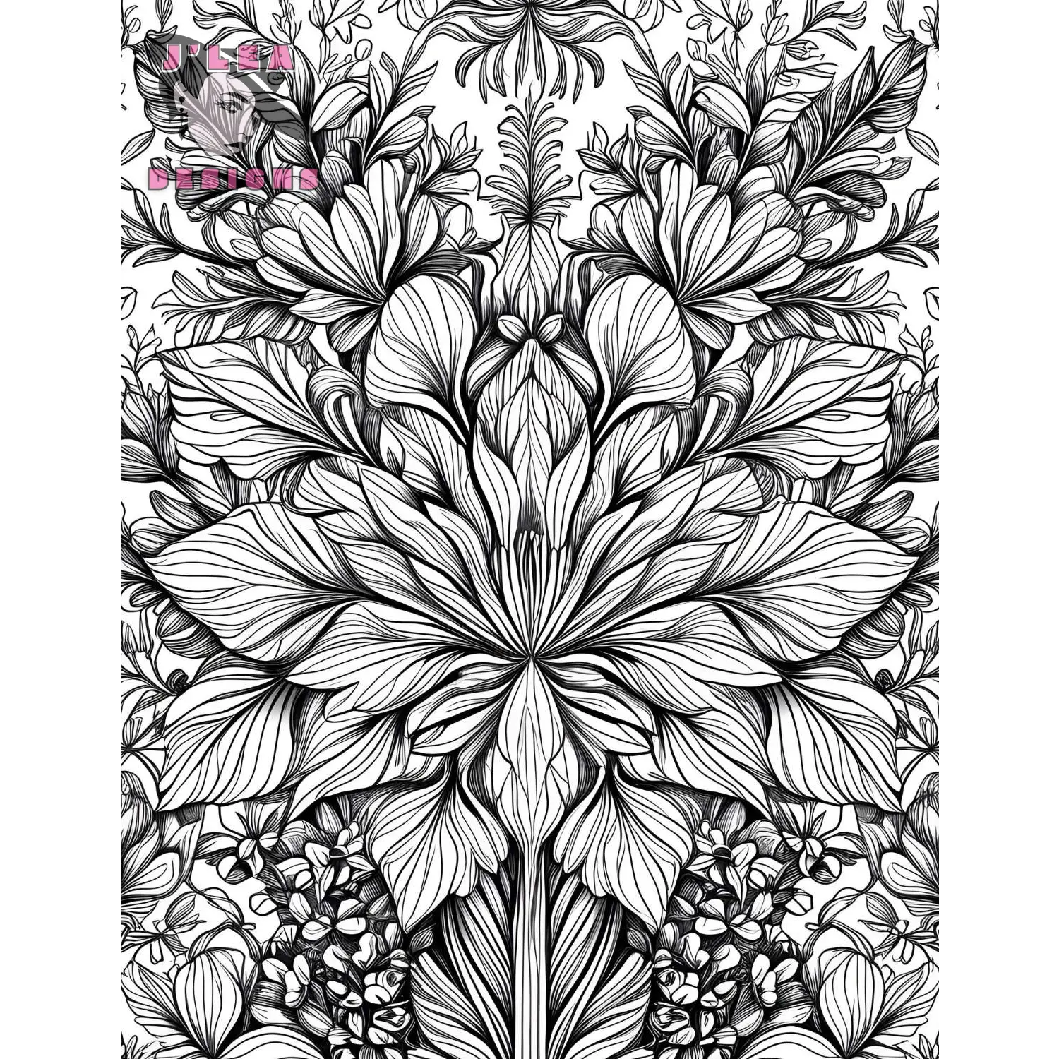 Intricate Botanicals Coloring Pages Awaken Creativity - Coloring Page