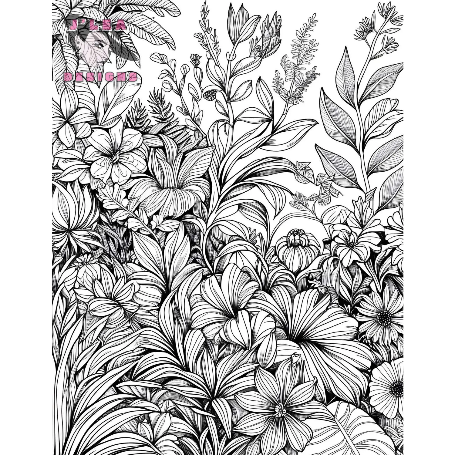Intricate Botanicals Coloring Pages Awaken Creativity - Coloring Page