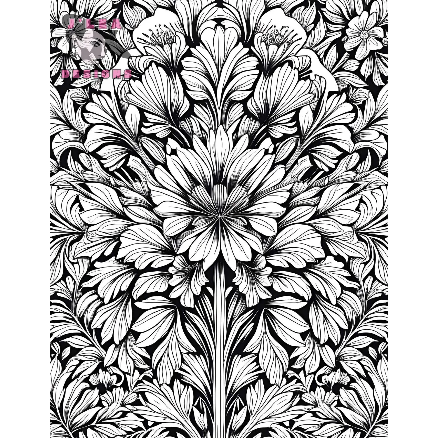 Intricate Botanicals Coloring Pages Awaken Creativity - Coloring Page
