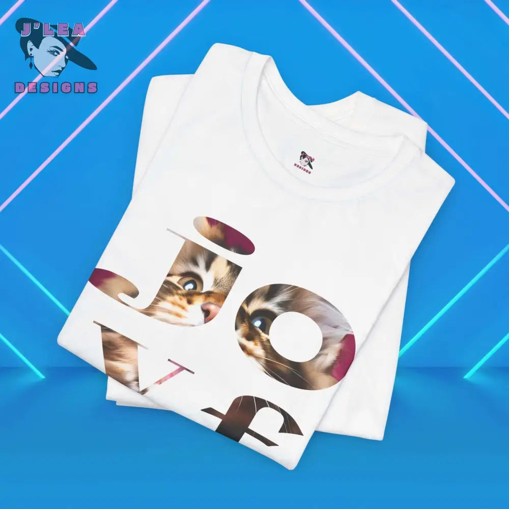 JOYFUL MAINE COON | Adult Unisex Jersey Tee | Typography Design | Statement Shirt - J'Lea Designs