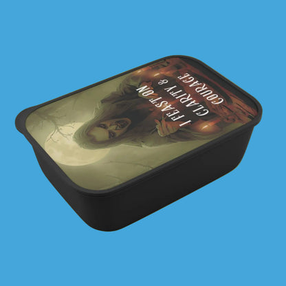 Limited Edition - Bento of the Blood Moon - Gothic Bento Box with Utensils by J’Lea Designs - Perfect for Halloween