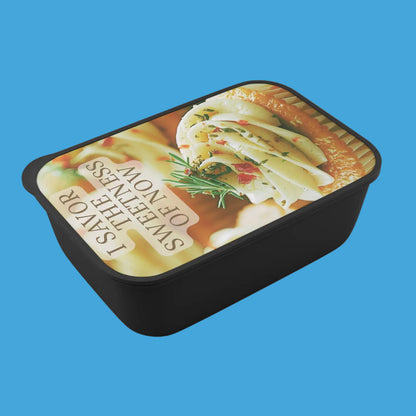 Limited Edition - Savory Presence by J’Lea Designs - Cartoon Bento Box with Utensils - Perfect for Lunch on the Go