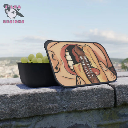 Limited Edition - Truth Bites by J’Lea Designs - Cartoon Bento Box with Utensils - Perfect for Lunch on the Go Unique