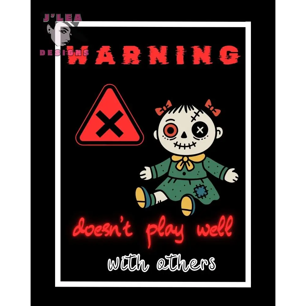 Misfit Doll Art Print Doesn’t Play Well With Others - Download and Print Art