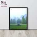 Misty Tranquility: Forest Picnic | Framed Photography Print - J'Lea Designs