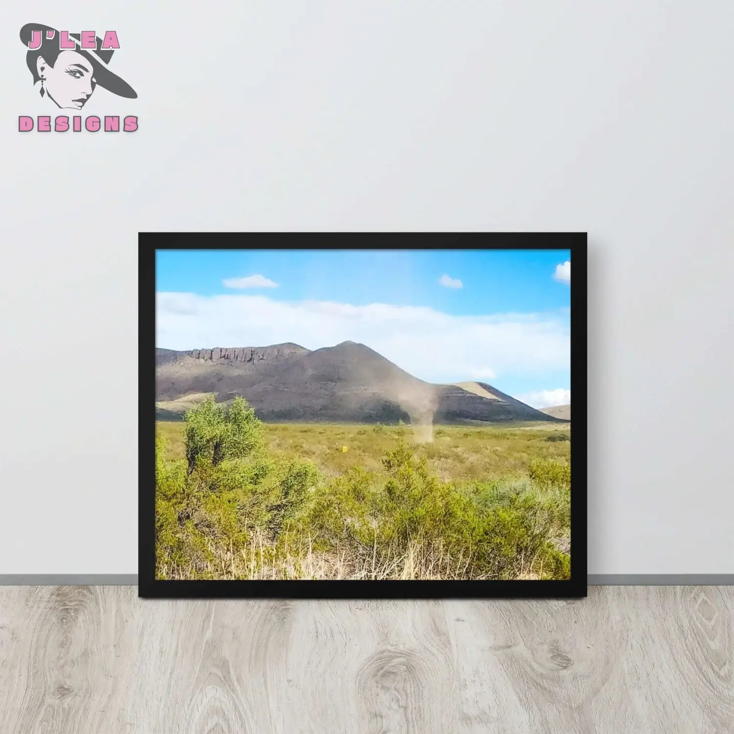 Nature's Whirl: Arizona Dust Devil | Framed Photography Print - J'Lea Designs