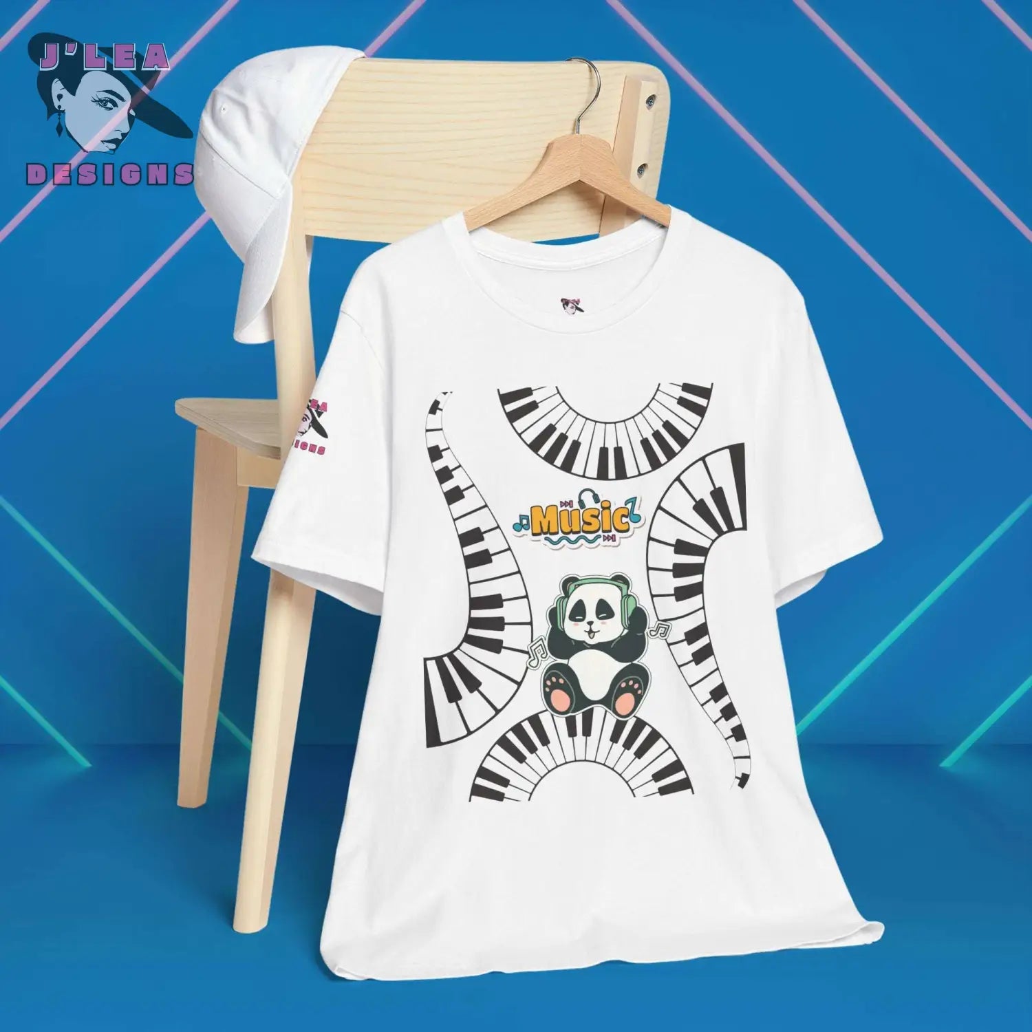 PANDA GROOVE: Where Music Meets Style | Adult Unisex Jersey Tee | Graphic Shirt - J'Lea Designs
