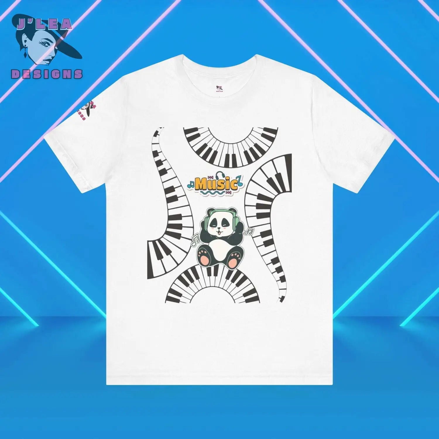 PANDA GROOVE: Where Music Meets Style | Adult Unisex Jersey Tee | Graphic Shirt - J'Lea Designs