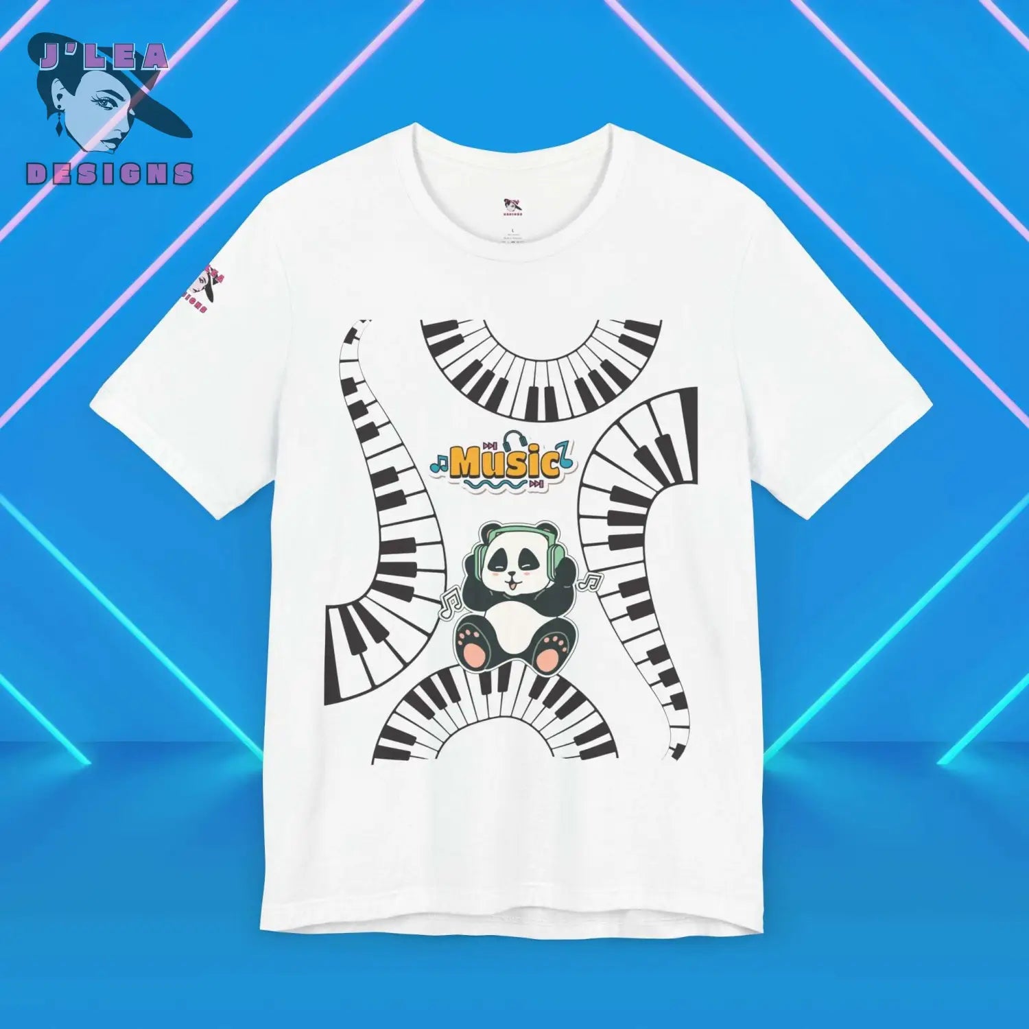PANDA GROOVE: Where Music Meets Style | Adult Unisex Jersey Tee | Graphic Shirt - J'Lea Designs