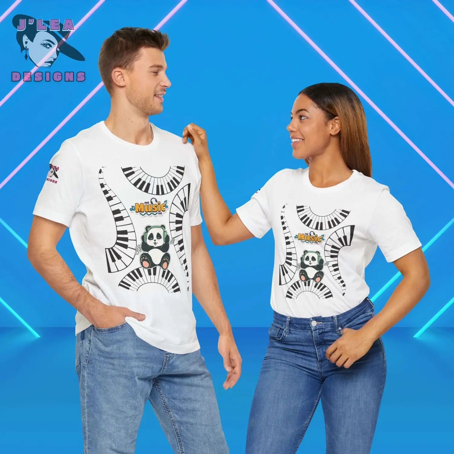 PANDA GROOVE: Where Music Meets Style | Adult Unisex Jersey Tee | Graphic Shirt - J'Lea Designs
